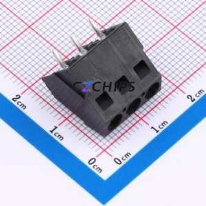 1546074-3 Screw Terminal Block Through hole Component (THT),P=5.08mm Connector 5.08mm Black Through Hole 1 - Product Image 1