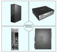 Sharerdp personnalisé S310 14e 13e génération Intel Core I3 I5 I7 I9 poste de travail de jeu Micro ordinateurs de bureau boîtier PC ATX Gamer tour PC avec ventilateurs