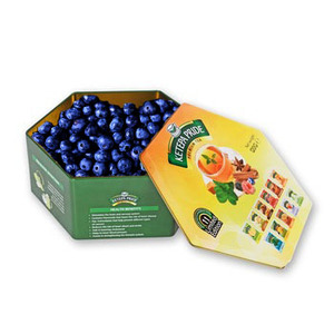 Customized Embossed Logo Eco-Friendly Recyclable Food Grade Metal Special Hexagonal Shape <strong>Tin</strong> Case High-End <strong>Biscuit</strong> <strong>Gift</strong> - Product Image 6