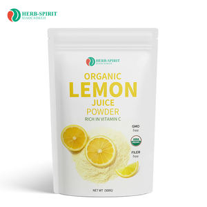 Poudre de concentré de jus de citron biologique OEM Poudre de jus de citron Vitamine C naturelle Poudre de fruit 100% Poudre de citron lyophilisé - Product Image 2