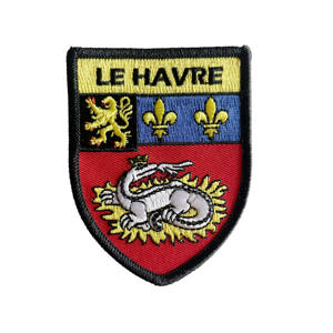 Patch brodé avec crochet et boucle Mont St Michel Deauville France Patch de broderie française - Product Image 6