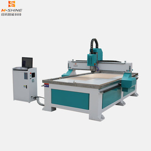 Routeur CNC pour bois JINAN M-SHINE 1325 avec <span class=keywords><strong>pompe</strong></span> PLC Syntec, 3 axes, haute rigidité et refroidissement par eau - Product Image 1