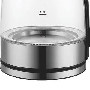 Bouilloire électrique tout verre 1,8 L en acier inoxydable, chauffe rapide, arrêt automatique, protection contre l'ébullition à sec, directement de l'usine - Product Image 2
