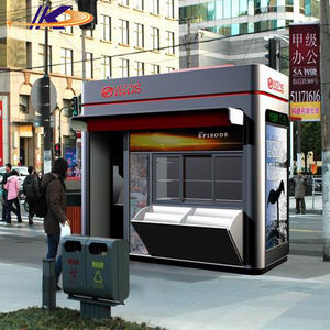 Venta caliente centro comercial personalizado al aire libre impermeable muebles diseño periódico servicio quiosco - Product Image 6