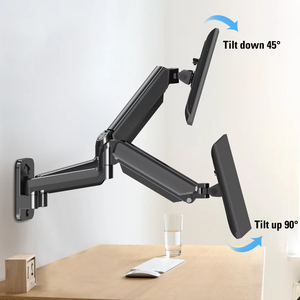 Support de moniteur à double bras en gros Support mural à ressort à gaz pour <span class=keywords><strong>ordinateur</strong></span> jusqu'à 32 pouces d'<span class=keywords><strong>écran</strong></span> - Product Image 5