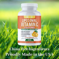 Capsules de Vitamine C Liposomale 1500mg pour Adultes, Complément Alimentaire, Soutien Immunitaire, Booster de Collagène, 180 Capsules