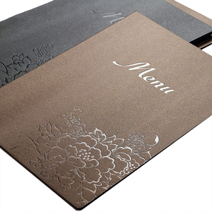 2025 Chất lượng cao da menu uống danh sách giá rẻ thẻ cứng menu - Product Image 4