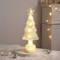 Leuchtender LED-Weihnachtsbaum Nachtlicht Plastik-Tischdekoration für Zuhause Büro Feiertage Party Geschenk