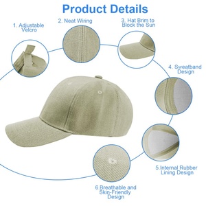 Casquette de baseball blanche 706 pour hommes, casquette de baseball classique unie style polo, casquette de sport décontractée réglable - Product Image 4