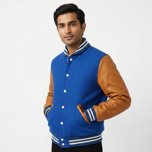 Blousons universitaires pour hommes à faible MOQ, design personnalisé tendance 2026, respirants, style collège, service OEM disponible - Product Image 1