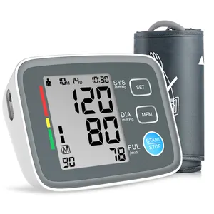 Digital Blood Pressure And Heart Rate Monitor Big Screen Type Tensiometers Automatic Digital Blood Pressure Monitor With LCD