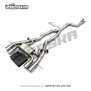 Sistema de Escape Valvetronic Boska OEM para BMW M3/M4 G80/G82 3.0T 2021-2026, Silenciador Catback de Acero Inoxidable SS304 de 101 mm (4 Pulgadas) con Control - Product Image 6