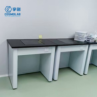 Table de laboratoire industrielle, hospitalière, scolaire, en marbre, anti-vibrations, avec comptoir résistant aux acides et aux alcalis