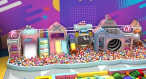 Centre de divertissement intérieur commercial avec <span class=keywords><strong>parc</strong></span> de trampolines, aire de jeux souple, <span class=keywords><strong>allée</strong></span> de bowling et jeux d'arcade pour enfants et adultes - Product Image 5