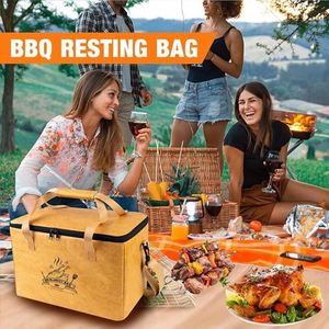 Custom Cooler Bag Made in Tyvek Paper BBQ <b>Blanket</b> Insulation Bag for Outdoor - Product Image 4