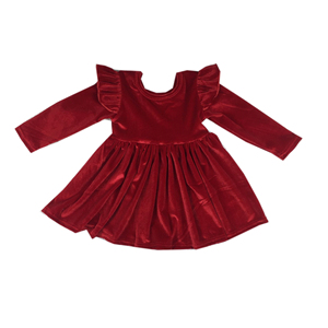velvet baby dress