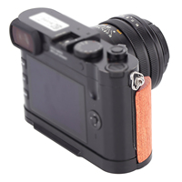 FITTEST Empuñadura de Aleación de Aluminio Compatible con Cámaras DSLR, con Placa en L Tipo Dovetail y Agarres de Madera para Leica Q3