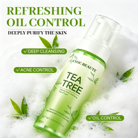 CHIC BEAUTE Nettoyant Visage Moussant à l'Arbre à Thé 200ml – Contrôle du Sébum, Anti-Acné, Éclaircissant, Acides Aminés