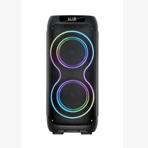 Altavoz portátil para fiestas al aire libre de 12 pulgadas y 60W con luces LED RGB, micrófono inalámbrico dual, caja de sonido karaoke con Bluetooth y control de ecualización. - Product Image 1