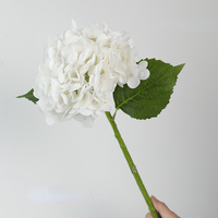 Bunga Hydrangea Latex Real Touch, Bunga Palsu Mewah untuk Meja Makan, Beraroma, Tahan Lama, Grosir untuk Hari Valentine