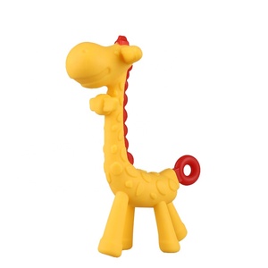 2024 bán chạy nhất Babi đồ chơi động vật con hươu cao cổ Silicone <span class=keywords><strong>Teether</strong></span> cho xe đẩy trẻ sơ sinh trẻ em trẻ em - Product Image 2