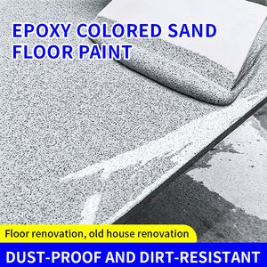 <span class=keywords><strong>Peinture</strong></span> de <span class=keywords><strong>sol</strong></span> autolissante à base de sable coloré époxy, résistante à l'usure et antidérapante, pour sols en ciment intérieurs et extérieurs - Product Image 3