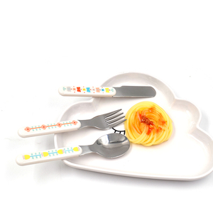 Impresión personalizada Apto para lavavajillas bebé niño pequeño <span class=keywords><strong>cubiertos</strong></span> utensilios tenedores cucharas cuchillo niños <span class=keywords><strong>cubiertos</strong></span> con calcomanías - Product Image 5