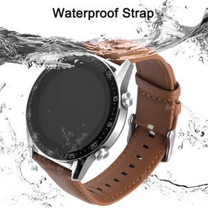 Bracelets <span class=keywords><strong>en</strong></span> <span class=keywords><strong>cuir</strong></span> minces d'affaires vintage pour accessoires de montre intelligente <span class=keywords><strong>Bracelet</strong></span> 49mm pour Samsung Galaxy 18mm 20mm 22mm <span class=keywords><strong>Bracelet</strong></span> de montre - Product Image 2