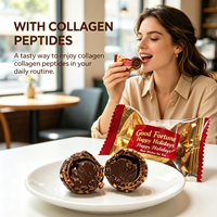 Fabricant chinois de boules de chocolat au collagène sans gluten faciles à consommer pour les enfants