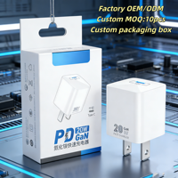 Chargeur rapide USB-C PD3.0/3.1 10 pièces 20W TOMMOX avec protection OTP/OVP, certifié CE, matériau ignifuge pour PC, prise UK