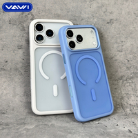 Coque de téléphone VAWI B495 avec anneau magnétique mat, protection intégrale antichoc, sensation de peau, style simple, compatible avec la charge sans fil