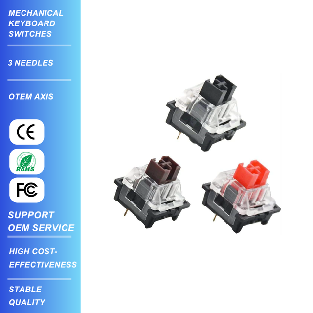 Mechanical Gaming Keyboard Switches RGB Linear Diy 3pin Keyboarad Red Switches
