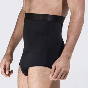 Sous-vêtements de sport pour homme en silicone antidérapant, taille haute, slim, modelant le corps, shorts de fitness abdominaux - Product Image 5