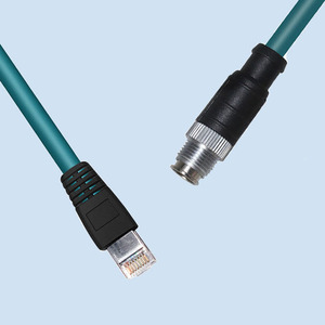 Netzwerkkabel 8-polig M12-x (M) auf Rj-45 (M) 3 m SF/UTP Cat <span class=keywords><strong>5e</strong></span> - Product Image 4