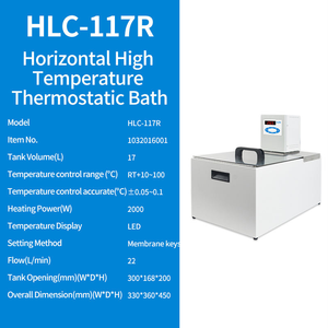 Bain-marie de laboratoire à circulation d'eau haute température Veidt Lab 8L, dispositif de refroidissement horizontal à basse température RT+10~200°C - Product Image 2