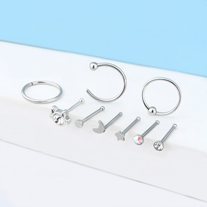 Anneaux de nez multi-styles Anneaux de nez, bijoux de <span class=keywords><strong>piercing</strong></span> <span class=keywords><strong>narine</strong></span> en CZ en acier inoxydable Anneaux de nez pour femmes - Product Image 5