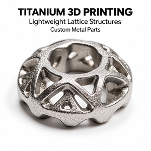 Service d'impression 3D sur mesure en alliage de titane, fusion laser sélective, tolérance de 0,01 mm, structures en treillis légères - Product Image 1