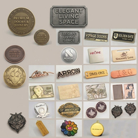 Étiquettes de logo personnalisées en métal pour sacs à main, vêtements, chaussures – Plaques nominatives de marque personnalisées, breloques logo or et argent