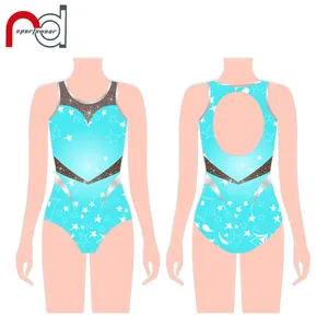 Wholesale Love Design Cute Dance Leotards Customized mystique girls Cheer Gymnastics Leotards