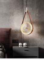 Laiton Ceinture Suspension Lampe De Luxe Simple Luminaires pour Salle À Manger Bar Table Chambre Chevet Lustres Pendentif Lumières