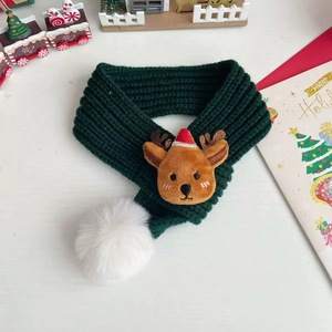 Écharpe d'hiver pour animaux de compagnie <span class=keywords><strong>TaiMi</strong></span> PET, moderne, luxueuse, écologique, pour chiens et chats, motif de dessin animé mignon, forme triangulaire, matériau en fil durable - Product Image 5