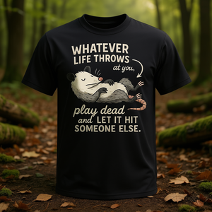 Camiseta gráfica con cita de Possum para amantes de los opossums, talla unisex para adultos - Product Image 3