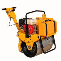 Rouleau vibratoire à tambour unique ENUO-R21 de 500 kg avec moteur 6HP, compacteur de route en acier pour sol et asphalte