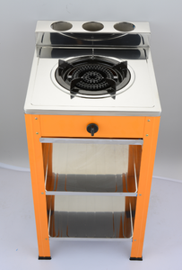 Cuisinière à <span class=keywords><strong>gaz</strong></span> simple <span class=keywords><strong>avec</strong></span> support et étagères de rangement à 2 niveaux, plaque de cuisson en acier inoxydable <span class=keywords><strong>avec</strong></span> support pour bouteilles d'assaisonnement - Product Image 5