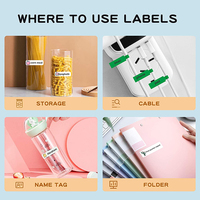 Stiker Label Vinyl Transparan Tahan Air D11 D110 Kompatibel Khusus dengan Perekat Kuat untuk Penggunaan Parfum