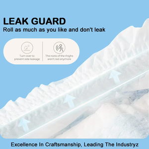 Ventes en gros <span class=keywords><strong>de</strong></span> couches jetables pour adultes seniors imprimées XL en film PE avec absorption douce et respirante et protection contre les fuites - Product Image 2