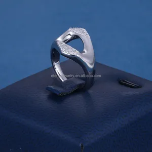 Lieferantenpreis S925 9K 10K 14K 18K Silber Massivgold VVSD runder brillianter Schnitt Moissanit-Diamant-Erzeugnungsring