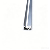 Profilé LED en aluminium blanc pour bande lumineuse linéaire, avec diffuseur et boîtier en aluminium argenté pour rail