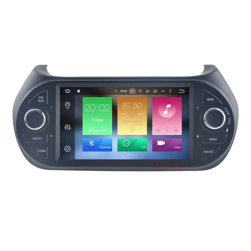 KiriNavi WC-FF7016 8 core android 10.0 stereo per fiat fiorino car multimedia sistema 2008 + gps BT 4g TV