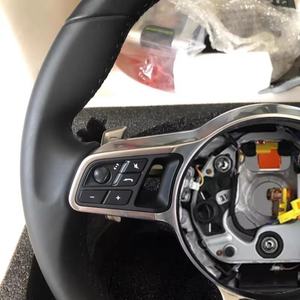 Volante Deportivo de Cuero Negro sin Botones para <span class=keywords><strong>Porsche</strong></span> 911 991 992 Cayenne 958 987 Boxster 986 Panamera 970 Taycan <span class=keywords><strong>Macan</strong></span> - Product Image 4